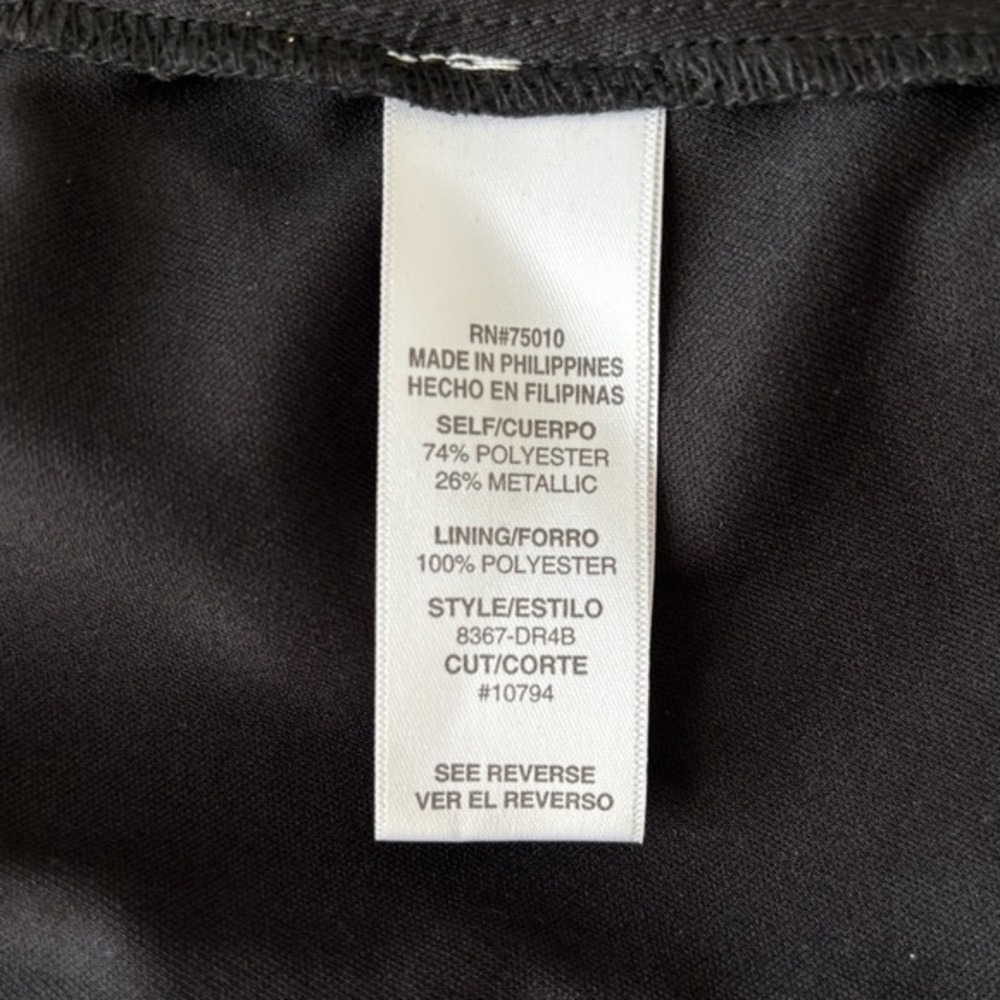 City Studio Mini Dress Sz 9 Black Silver Whimsygoth Glitter Baby‎ Doll Y2K Hoco - Picture 12 of 14